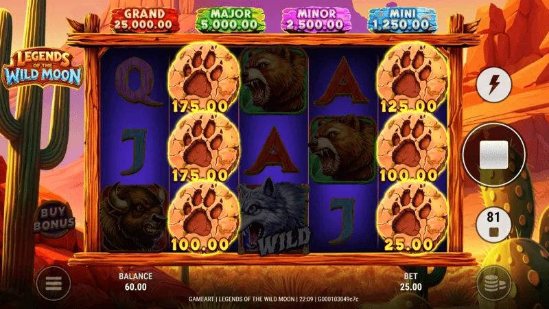 Legends of the Wild Moon - vinst i grundspelet